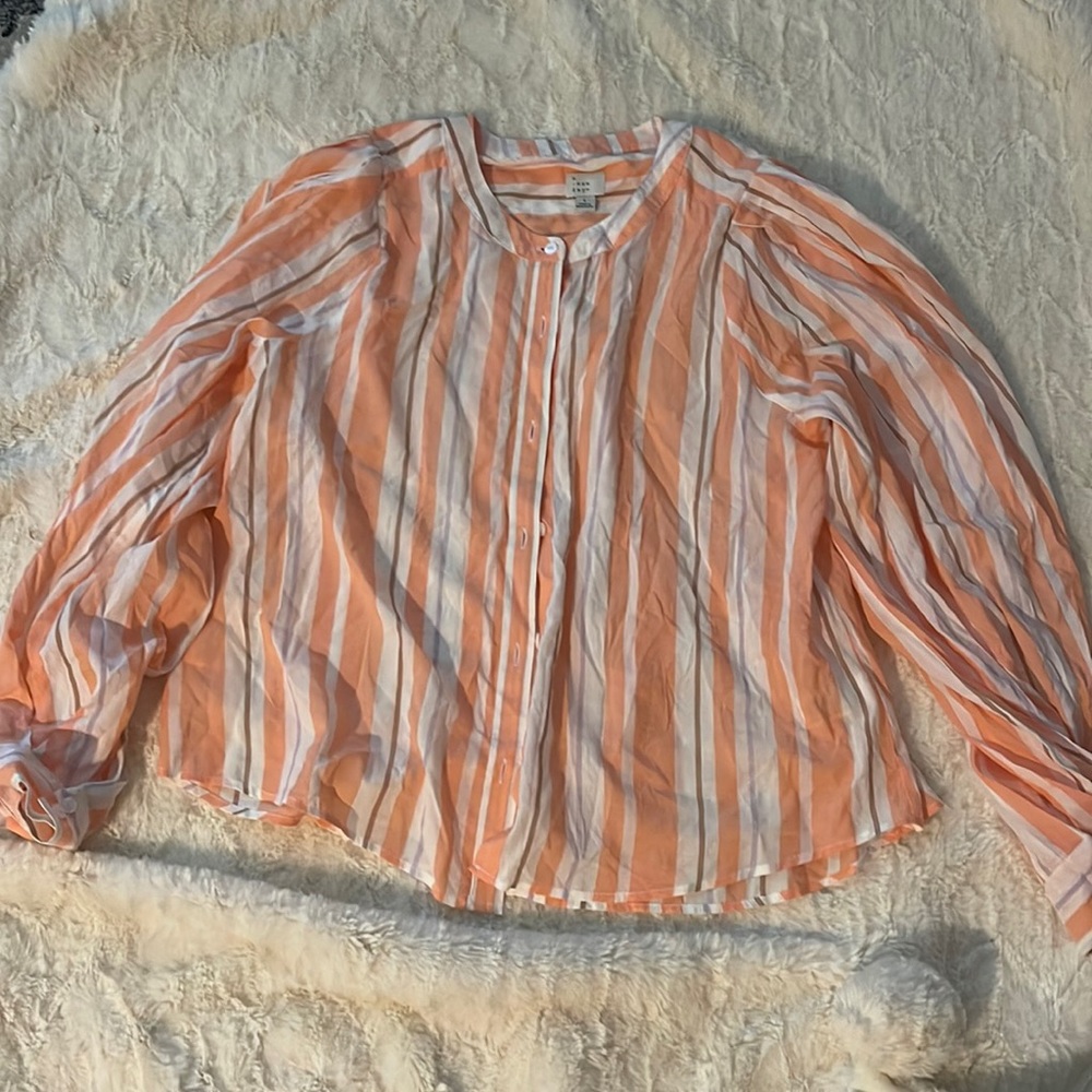 A New Day (Target) peach button down blouse